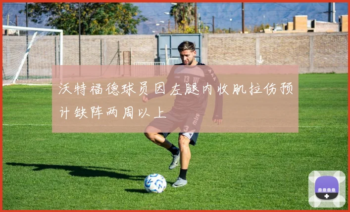 沃特福德球员因左腿内收肌拉伤预计缺阵两周以上
